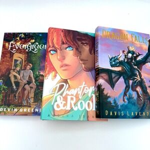 ON HOLD!! 3 RAINBOW CRATE BOOK BOX LGBTQ Evergreen Phantom Rook Dragon Falls